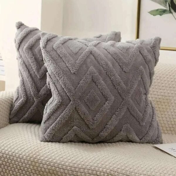 1pc Decorative Faux Wool Throw Pillow Covers