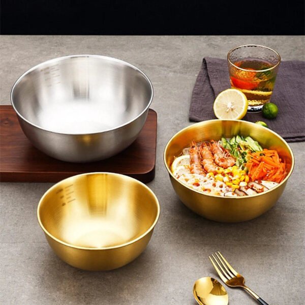 Kitchen Stainless Steel Fruit And Salad Bowls-Tableware-Arlik interiors