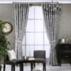 Modern Curtains for Living Dining Room Bedroom Simple European Gray Coffee Beige Striped Curtains Tulle Curtain French Window-Arlik interiors