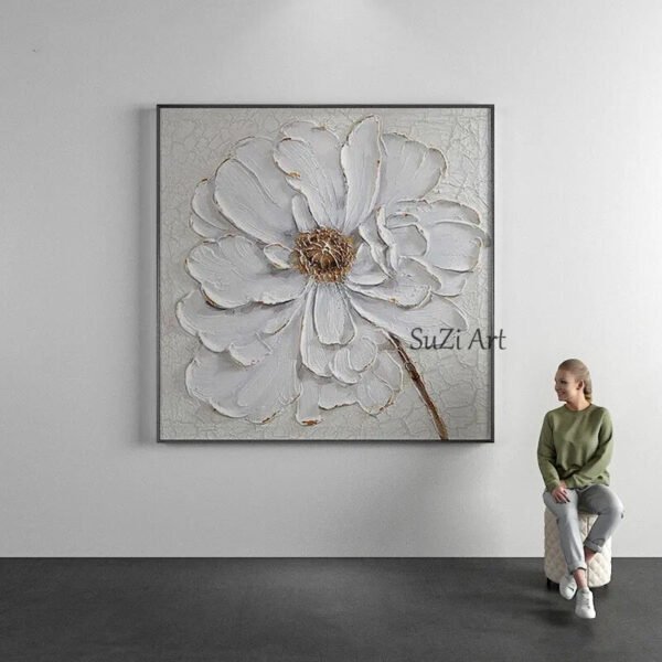 Floral Oil Painting On Canvas Wall Art-Painting-Arlik interiors