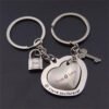 2pcs Metal Red Heart Keychains Set-Keychains-Arlik interiors