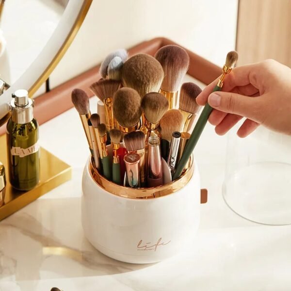 360° Rotating Makeup Brushes Holder-Makeup Storage-Arlik interiors