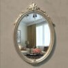 Gold Aesthetic Makeup Wall Mirror Bathroom Design Appearance Luxury Wall Mirror Irregular Light Big Size Spiegel Decor HY50MM-Arlik interiors