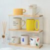 Mug Storage Shelf Storage Kitchen Thickened Tea Cup Rack Sturdy Cabinet Desktop Organizer Home Living Room Wine Glass Cup Rack-Arlik interiors