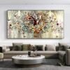 Tree of Life Gustav Klimt Landscape Flowers Wall Canvas Painting Scandinavian Poster Print Picture for Living Room Home Decor-Arlik interiors