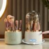 360° Rotating Makeup Brushes Holder-Makeup Storage-Arlik interiors