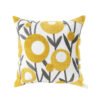 Cotton Canvas Floral Embroidered Cushion Cover 45*45-Throw Pillows-Arlik interiors