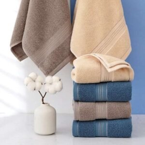 2pcs Cotton Bath Towel Water Absorption Bath Towel Set