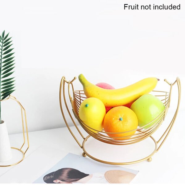 Iron Art Fruit Basket Vegetable Bowl Kitchen Desktop Fruit Display Rack