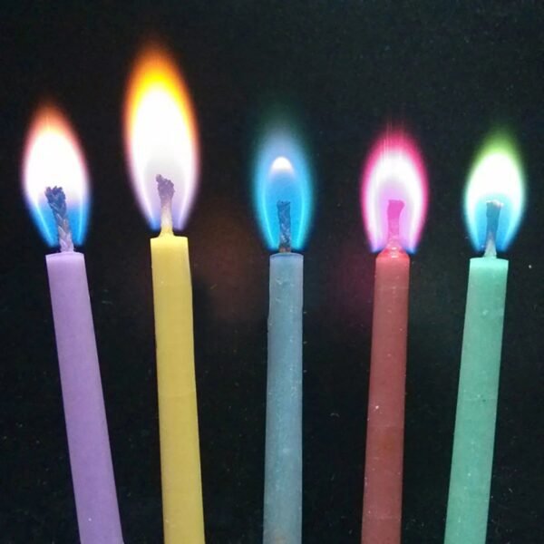 Multicolour Flame Candles Colorful Wedding Party Birthday Cake Candles Decoration Party Supplies for Children Kids-Arlik interiors