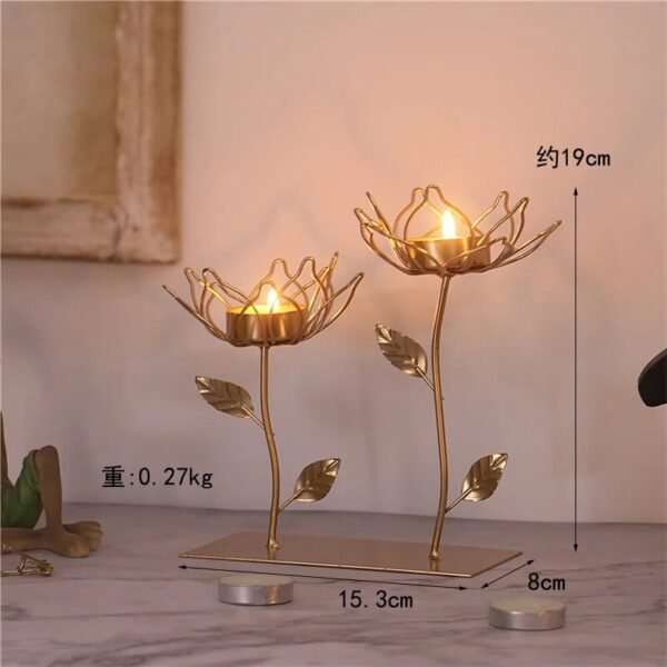 Wrought Iron Golden Bird Aroma Candle Holder