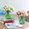 12 Heads/Bundle Artificial Rose Flowers-Artificial Flora-Arlik interiors