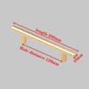 Modern Gold Colour Kitchen Furniture Door Handle-Kitchen & Dining-Arlik interiors