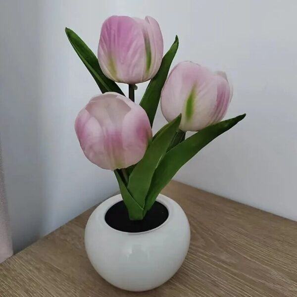 LED Tulip Table Lamp Bedside Night Light-Flowers-Arlik interiors