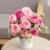 30cm Silk Peony Artificial Flower Bouquet-Artificial Flora-Arlik interiors