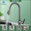 Kitchen pull-out hot and cold faucet-Faucet-Arlik interiors