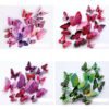 12Pcs Double Layer 3D Butterfly Wall Stickers-Arlik interiors