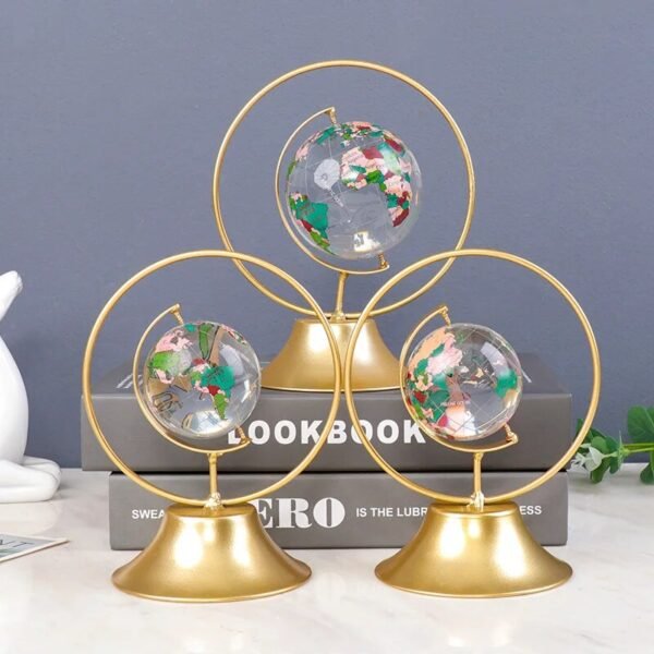 Home Decor Modern Light Luxury Living Room Decor Ornaments Wrought Iron Crystal Ball Abstract Model Crafts Desktop Ornaments-Arlik interiors