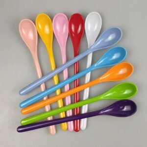 2pcs Colorful Plastic Long Handle Tableware-Flatware-Arlik interiors