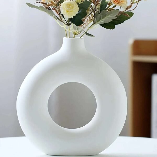 1pc Ceramic Vase Decor-Vases-Arlik interiors