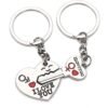 2pcs Metal Red Heart Keychains Set-Keychains-Arlik interiors