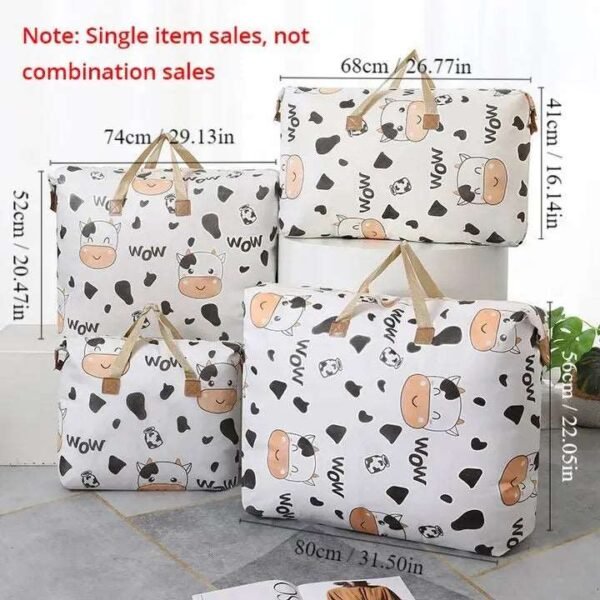 1pc Print Zipper Quilt Storage Bag-Storage & Organization-Arlik interiors