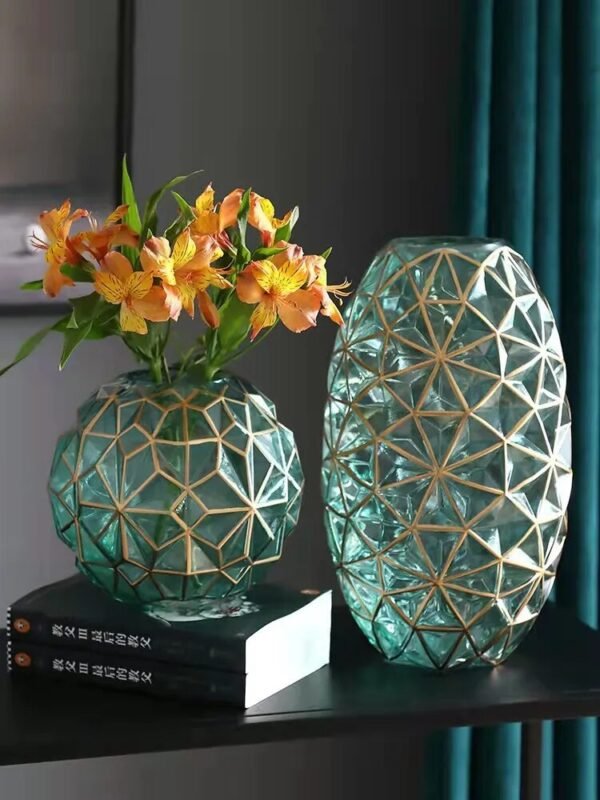 2pcs Nordic glass vase livingroom decoration-Vase-Arlik interiors