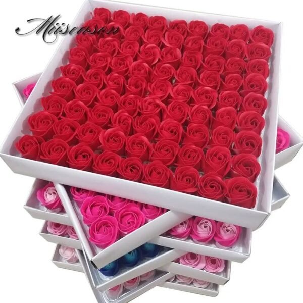 81Pcs Floral Soap Scented Rose Flower Bouquet-Flowers-Arlik interiors