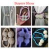 Magnetic Curtain Clip Room Accessories Pearl Ball Curtains Holder Buckle Rope Tieback Home Decor Hanging Ball Tie Back Holdback-Arlik interiors