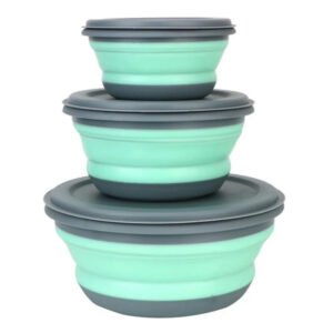 3 PCS/Set Camping Bowl Foldable Silicone Collapsible Bowl-Bowl-Arlik interiors