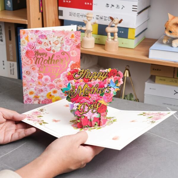 Happy Mothers Day Greeting Card Pop Up 3D Gift for Mom-Arlik interiors